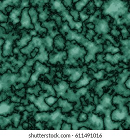 Green malachite stone vector texture. Black blurry line on emerald green background. Precious trendy backdrop for web design. Green malachite abstract structure. Green and black marble surface pattern