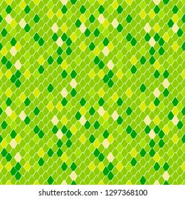 Green mamba snake, dragon skin texture print design. Seamless pattern with snakeskin,  Animal print seamless background