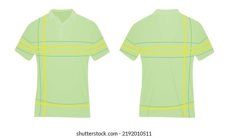 Green man t shirt line pattern. vector illustration