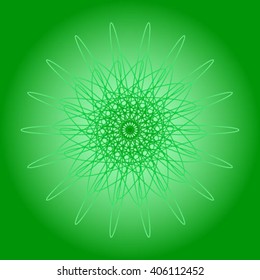 Green mandala.