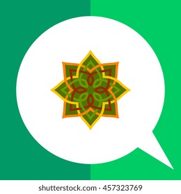 Green mandala icon