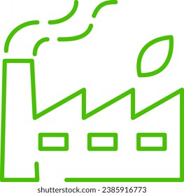 green manufacturing line icon illustration
