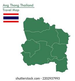 Green Map Ang Thong Province is one of the provinces of Thailand