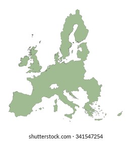 green map of European Union