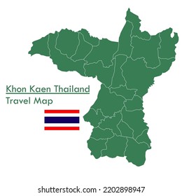 Green Map Khon Kaen Province is one of the provinces of Thailand