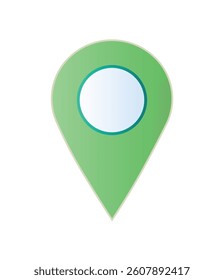 green map location pin icon