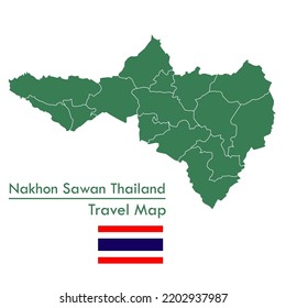 Green Map Nakhon Sawan Province is one of the provinces of Thailand