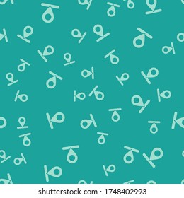 Green Map pin icon isolated seamless pattern on green background. Navigation, pointer, location, map, gps, direction, place, compass, search concept.  Vector Illustration