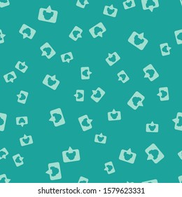 Green Map pointer with taxi icon isolated seamless pattern on green background. Location symbol.  Vector Illustration