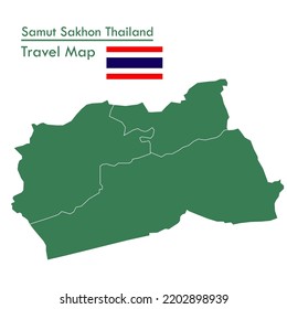 Green Map Samut Sakhon Province is one of the provinces of Thailand