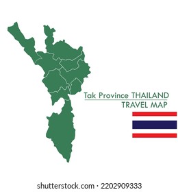 Green map Tak Province is one of the provinces of Thailand.