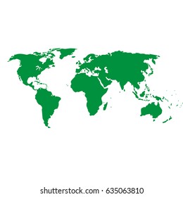 green map, world landmark image