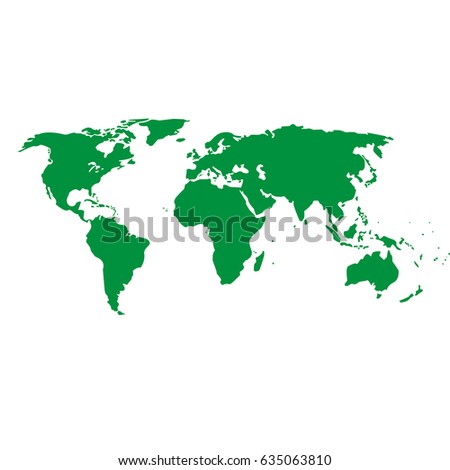 green map, world landmark image