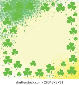Green maple leaves scattered on a light neutral background in high detail