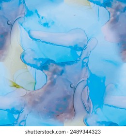 Green Marble Art Background. Gold Ink Paint. Blue Seamless Watercolor. Light Blue Pattern. Green Alcohol Ink Background. Marble Pink Vector Ink. Purple Water Color Marble. Luxury Seamless Painting