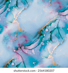 Green Marble Art Background. Purple Water Color Watercolor. Geode Elegant Pattern. Marble Gold Vector Ink. Purple Alcohol Ink Canvas. Blue Gradient Watercolor. Pink Ink Paint. Luxury Seamless Painting