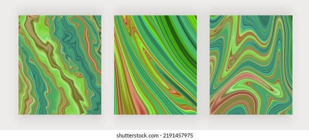 Textura líquida de mármol verde para tarjetas de diseño, invitaciones, impresiones de arte mural