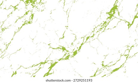 Green marble texture with veins on white background