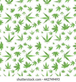 Green marijuana background vector illustration
