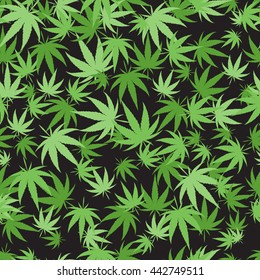 Green marijuana background vector illustration