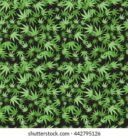 Green marijuana background vector illustration
