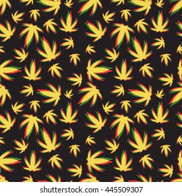 Green marijuana background vector illustration