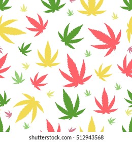 Green marijuana background vector illustration