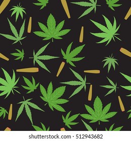 Green marijuana background vector illustration