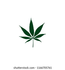 green marijuana leaf
