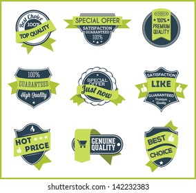 Green marketing labels (set of 5)