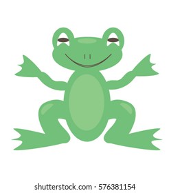 Green marry frog