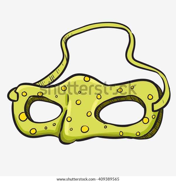 Download Green Mask Yellow Dots Drawing Stock Vector Royalty Free 409389565 PSD Mockup Templates