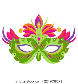 Green masquerade masks. Mardi Gras costume element.  For Carnival Birthday party.