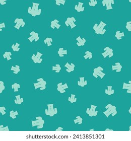 Green Massage icon isolated seamless pattern on green background. Relaxing, leisure.  Vector