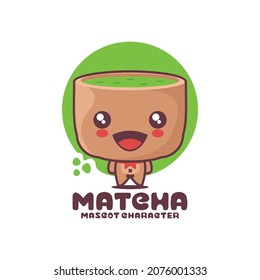illustration vectorielle de thé matcha vert, illustration vectorielle, adaptée pour, logos, impressions, étiquettes, autocollants, etc.