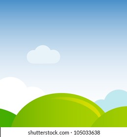 Green meadow nature background