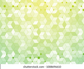 green medical molecules connection background vector