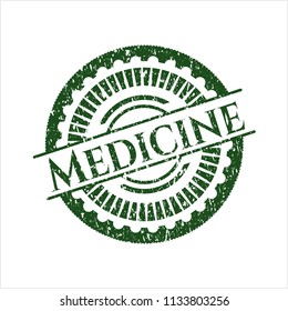 Green Medicine distress rubber stamp