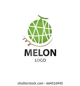 Green Melon Logo Vector Illustration