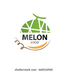 Green Melon Logo Vector Illustration