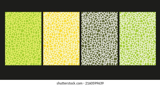 Green melon texture for pattern, vector art