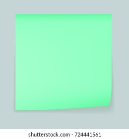 Green memo stick concept background. Realistic illustration of green memo stick vector concept background for web design