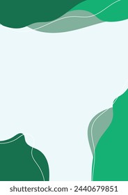 Green Memphis Shape Abstract Background 