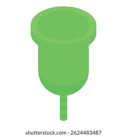 A xícara menstrual verde oferece uma alternativa reutilizável e ecologicamente correta para gerenciar períodos, promovendo práticas sustentáveis