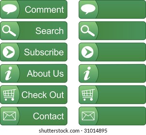 Green menu buttons
