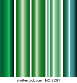 Green Metal Gradients set, vector