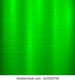 Green metal technology background with abstract polished, brushed texture, chrome, silver, steel, aluminum for design concepts, wallpapers, web, prints, posters, interfaces. Vector illustration.