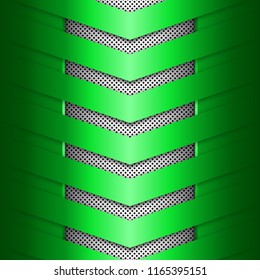 Green metal texture background. Abstract vector illustration