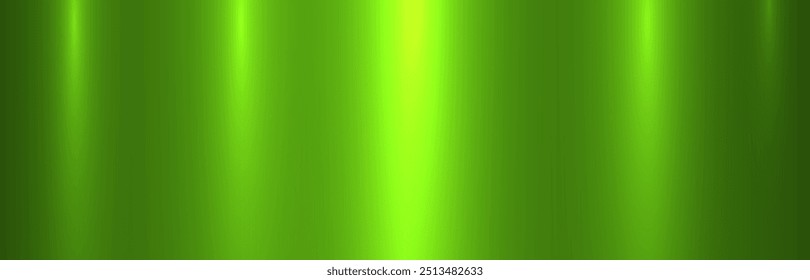 Green metal texture background, shiny lustrous chrome metallic pattern background, vector illustration.