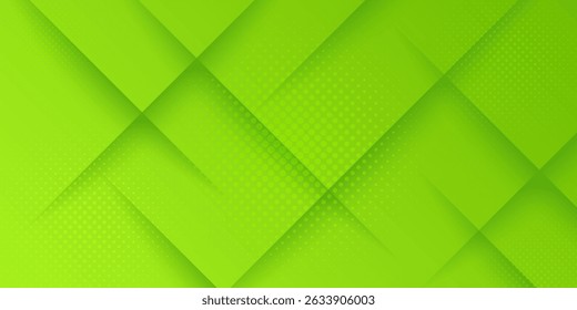Green metal vector abstract background with dot simple geometric shapes.